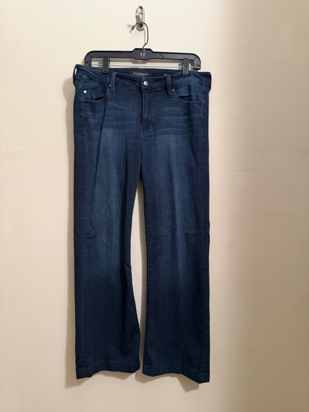 Liverpool Jeans Company Bootcut Jeans Dark Wash Petite Length Size 12